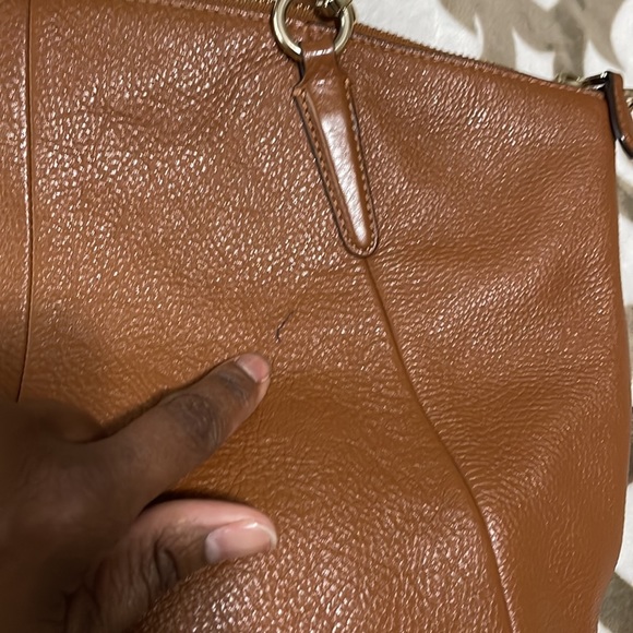 COACH Tan Leather Sofia Satchel - Picture 5 of 11